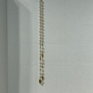 Pearl and gold necklace